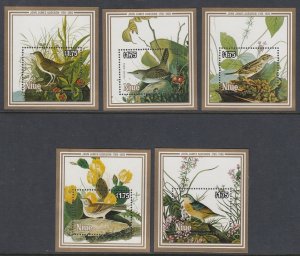 Niue 471-5 Audubon Birds SS mnh