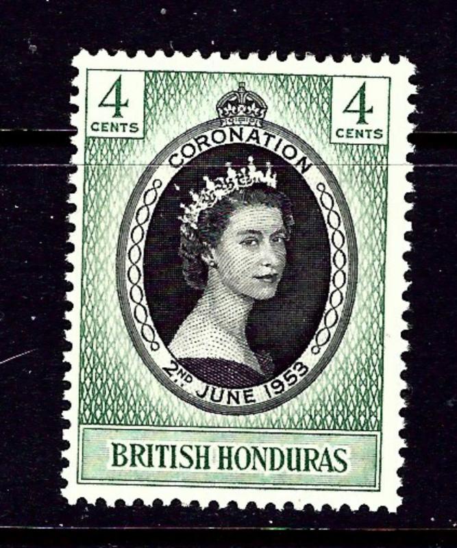 British Honduras 143 MH 1953 QEII Coronation