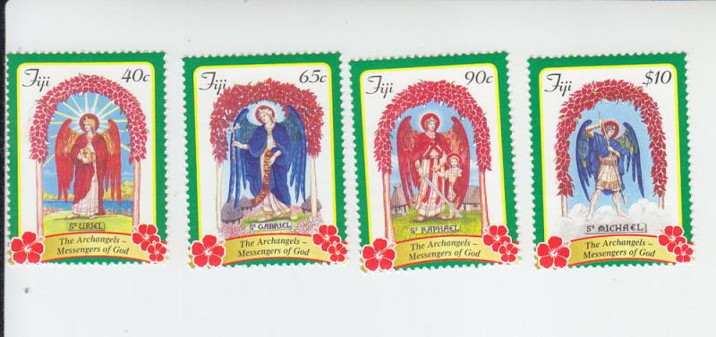 2015 Fiji Christmas ArchAngels (4) (Scott 1342-45) MNH