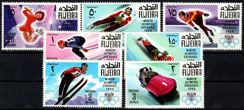 Fujeira 1968 Grenoble Set MNH  (X2556)