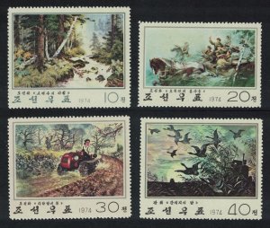 Korea Modern Paintings 4v 1974 MNH SG#N1304-N1307