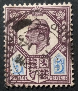 Great Britain Scott 134 Used VF KEVII 1902-1903