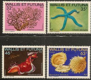 Wallis-Futuna Isls. 294-97 MNH 1982 Marine Life