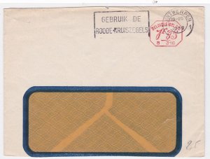 belguim 1939 slogan stamp cover  ref 10090