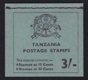 TANZANIA 1965 3/- booklet SG SB8 - complete & fine........................B6017a