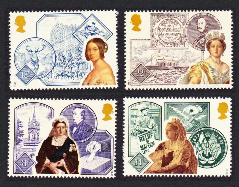 Great Britain 150th Anniversary of Queen Victoria's Accession 4v SG#1367-1370