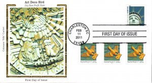 #4495 Art Deco Bird PNC Colorano FDC