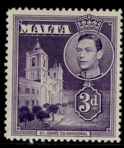 MALTA GVI SG223, 3d dull violet, M MINT.