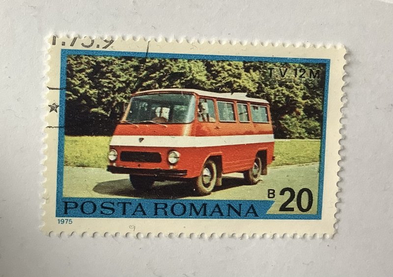 Romania 1975 Scott 2589 used - 20b,  minibus