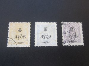 Timor 1904 Sc 92,94,95 FU