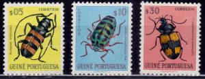 Portuguese Guinea, 1953, Various Beetles, MNG