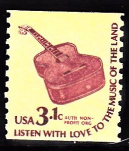 U.S.#1613 Guitar 3.1 Coil Single, MNH.