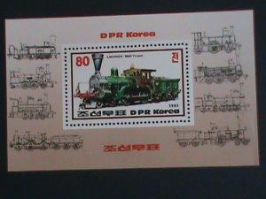 KOREA STAMP-1983-SC#2311 COLORFUL LOVELY CLASSIC ANTIQUE TRAIN MNH SHEET VF