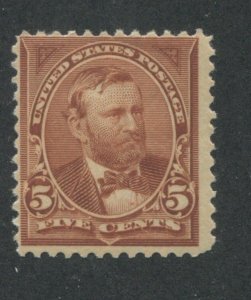 1894 US Stamp #255 5c Mint Hinged Fine Original Gum Catalogue Value $110