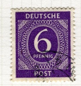 GERMANY BERLIN British/US Zone 1946 numeral issue used hinged 6pf. value