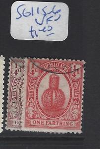 TURKS AND CAICOS  (P0107B)   1/4D  SG 115-116   VFU