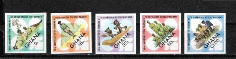 Ghana 1972 MNH Sc 460-4 IMPERFORATE