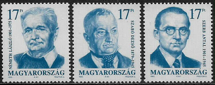 Hungary #3404-6 MNH Set - Writers