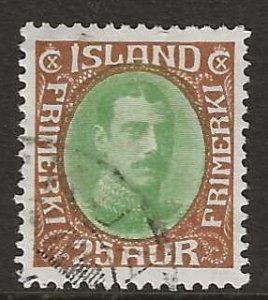 Iceland #182   used  wmk114