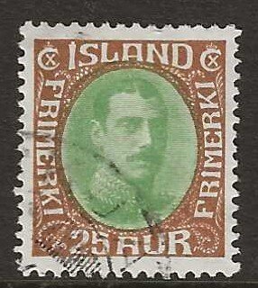 Iceland #182   used  wmk114