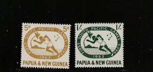 Papua New Guinea  Scott#  176-177  MNH  (1963 South Pacific Games)