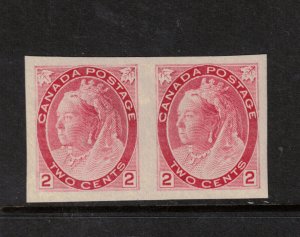 Canada #77c Extra Fine Mint Lightly Hinged Imperf Pair **With Certificate**