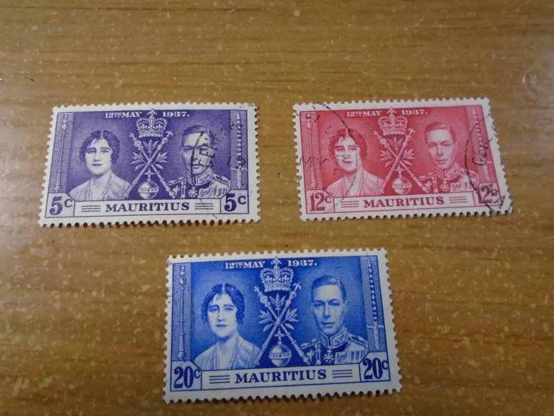 Mauritius  #  208-10  used/MNH