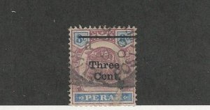 Malaya - Perak, Postage Stamp, #65 Used, 1900 Tiger