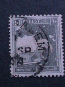 ​PALESTINE-1927- SC#63 RACHAEL'S TOMB-USED VF 96 YEARS OLD-FANCY CANCEL