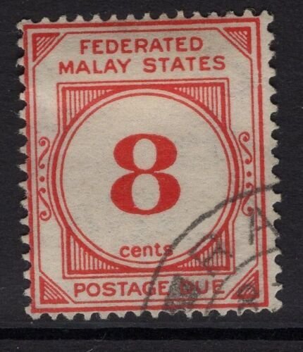 Malaya FMS SGD4w 1926 8c Rojo wmk corona a la izquierda de CA Fine Used 