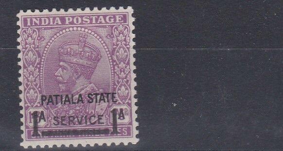 PATIALA  1939 - 40      S G   069  1A ON 1A 3P  MAUVE  MH   