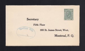 CANADA: Webb #EN522-10 1c Green - SPECIMEN