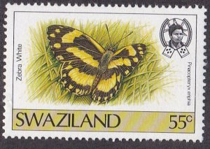 Swaziland # 514, Butterflies - Zebra White, NH