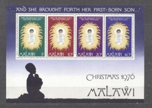 Malawi 1976 Christmas Religion perf. sheet MNH    S.671