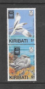 BIRDS - KIRIBATI #535a MELBOURNE STAMP SHOW OVERPRINT  MNH