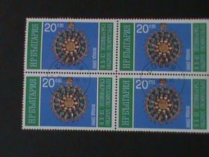 ​BULGARIA-1986 SC#3177-TREASURES OF PRESLAV-FANCY CANCEY BLOCK VF-LAST ONE