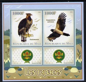 MALI - 2013 - Birds of Prey - Perf 2v Sheet - MNH - Private Issue