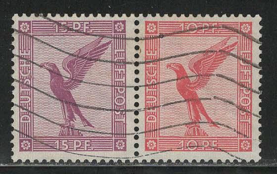 Germany Scott # C29, C28, used, se-tenant, Mi# W22