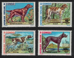 Congo Dogs 4v 1974 MNH SC#308-311 SG#429-432