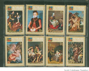 Rwanda #523-530  Single (Complete Set) (Paintings)