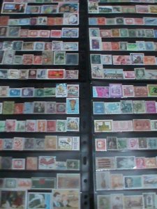 ​ WORLDWIDE-PROMOTE-4 PAGES FULL OF PICTORIALS, OVER 50 YEARS OLDDIE USED STAMPS