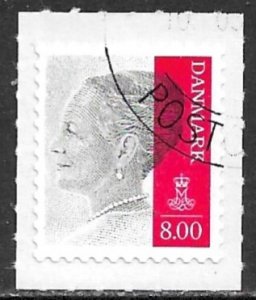 DENMARK 2011 8k Queen Margrethe Issue Sc 1517 VFU CTO on Backing