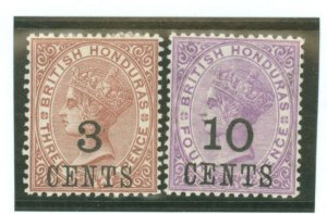 British Honduras #29-30 Unused Single