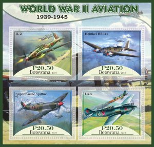 Stamps World War II 1+1 sheets perforated MNH** 2017 year