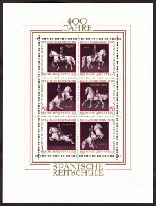 1972, Austria 17Sch, MNH Souvenir Sheet, Sc 929