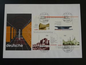 modern architecture sheetlet FDC Germany 1997