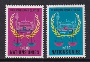 United Nations Geneva  #87-88  MNH  1979   Intern court of justice