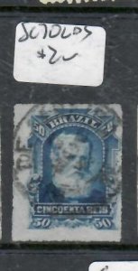 BRAZIL  DOM PEDRO  50R   SC70  SON CDS       VFU     P0412A H