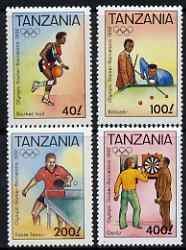 TANZANIA - 1992 - Barcelona Olympics - Perf 4v Set - Mint Never Hinged