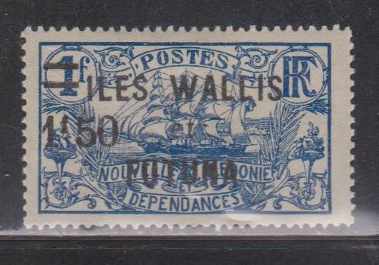 WALLIS & FORTUNA ISLANDS  Scott # 39 MH - Overprint & Surcharge